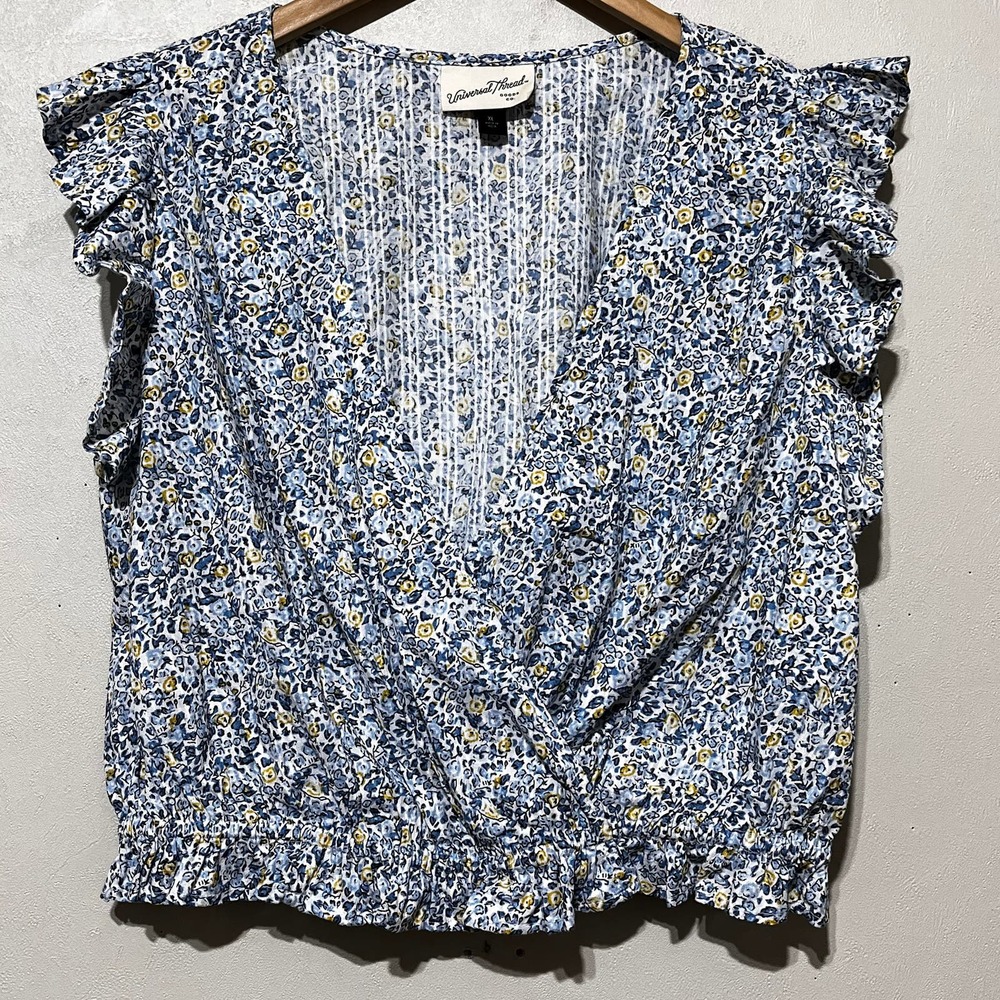 Universal Thread  Women's Floral Spring Cotton Top Size XL